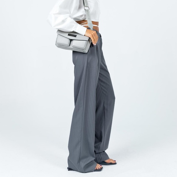 Princess Polly Archer Pants Pinstripe Grey - Picture 7 of 8